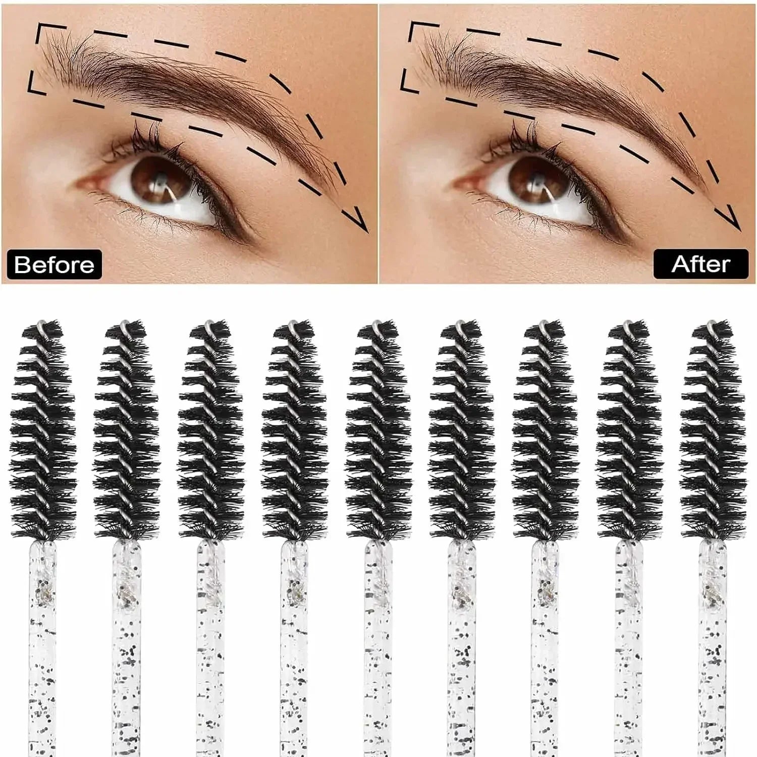 500pcs Disposable Mascara Wands for Eyelash Extensions