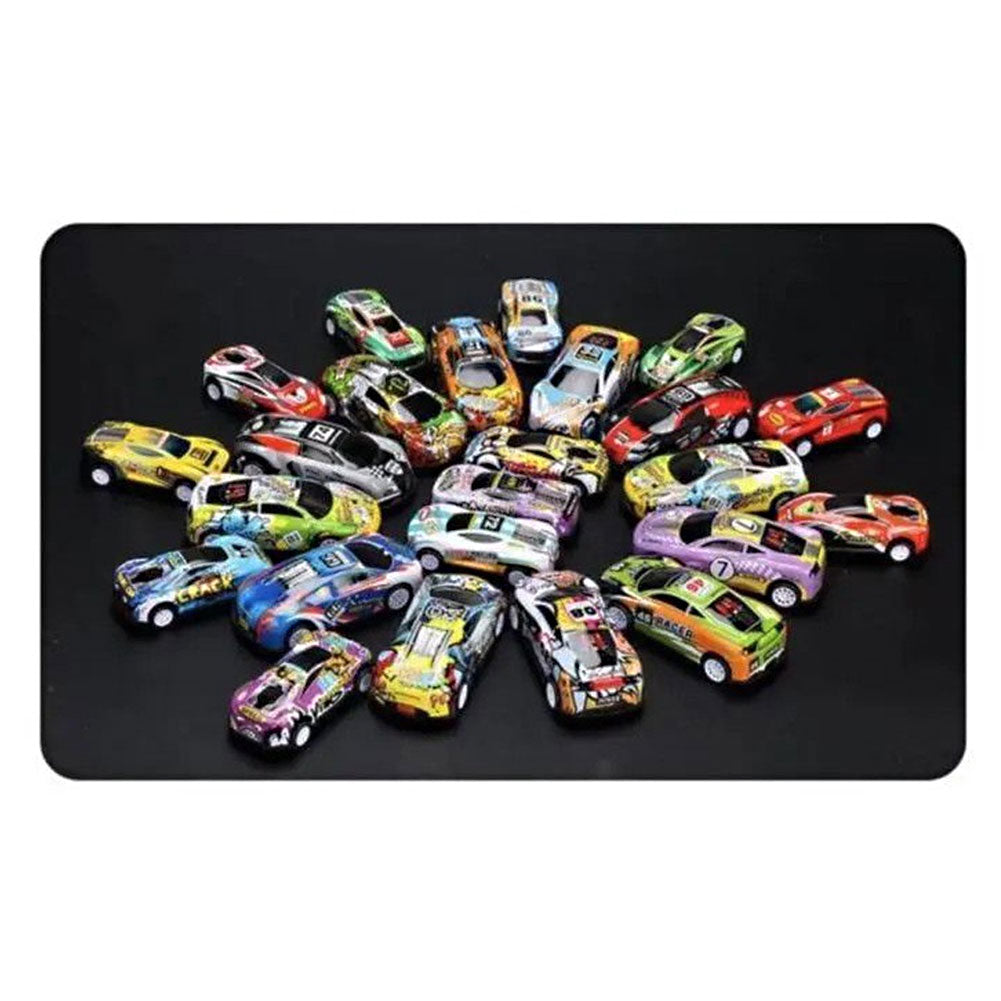 Alloy Pull-Back Racing Cars 10/20/30 – Colorful Inertia Vehicles with Storage Box for Kids