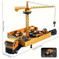 Kids Alloy Construction Vehicle Set – Truck, Crane, Excavator & Forklift – Fun Playset for Boys Ages 3-6