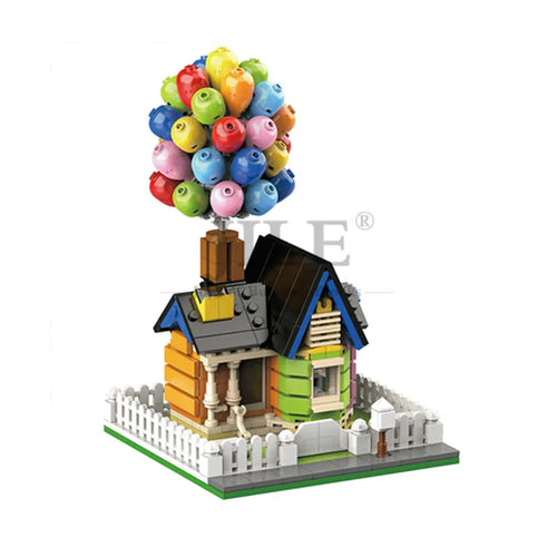 555PCS MOC 7025 Floating Balloon House Building Blocks – Suspended Home Display Toy Gift