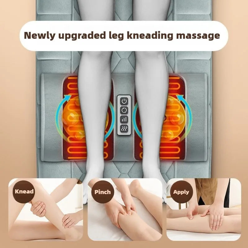 Electric Full Body Massage Mattress With Heating Hand Control.