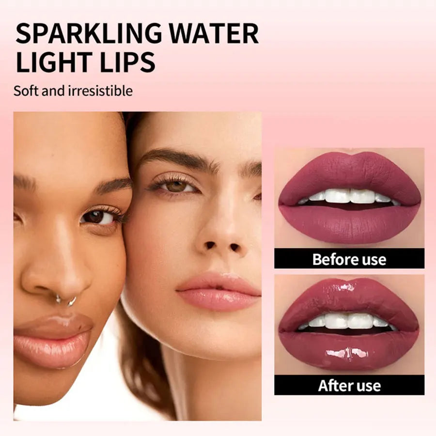 Watery Crystal Clear jelly Lip Oil Lip Balm Moisturizing And smoothing Lip Lines Jelly