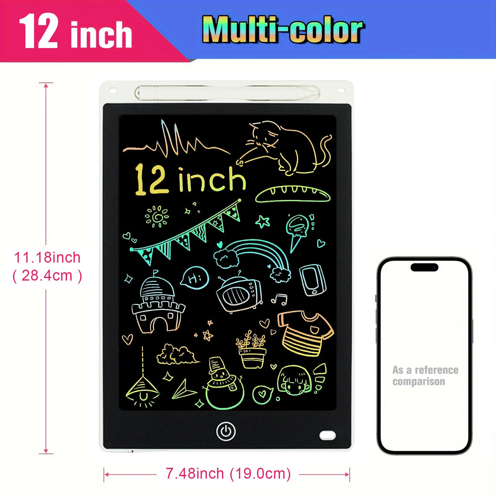 12-Inch Premium LCD Writing Tablet – Electronic Handwriting Board and Digital Drawing Pad for Kids’ Creative Learning and Fun