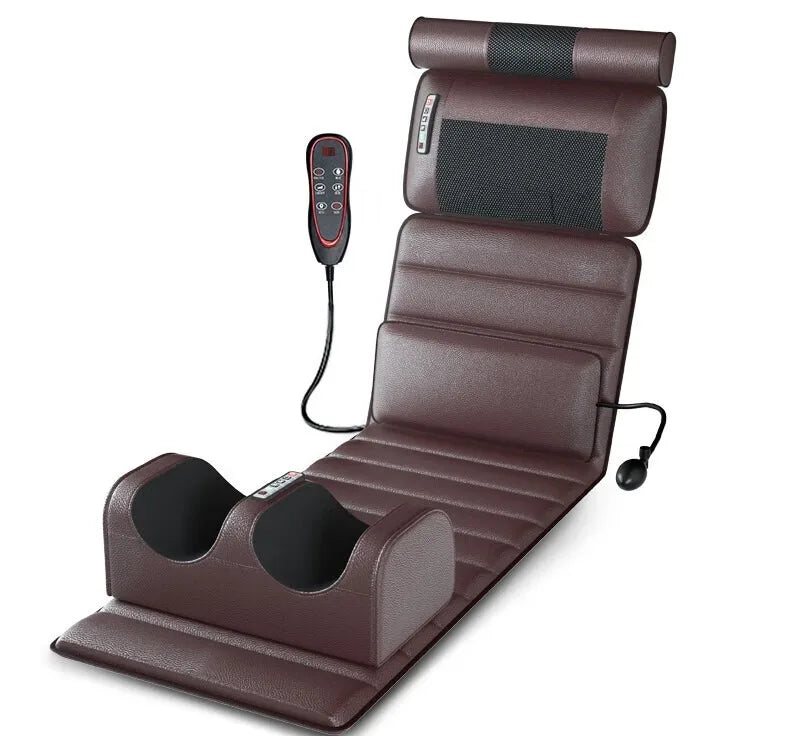 Electric Full Body Massage Mattress With Heating Hand Control.