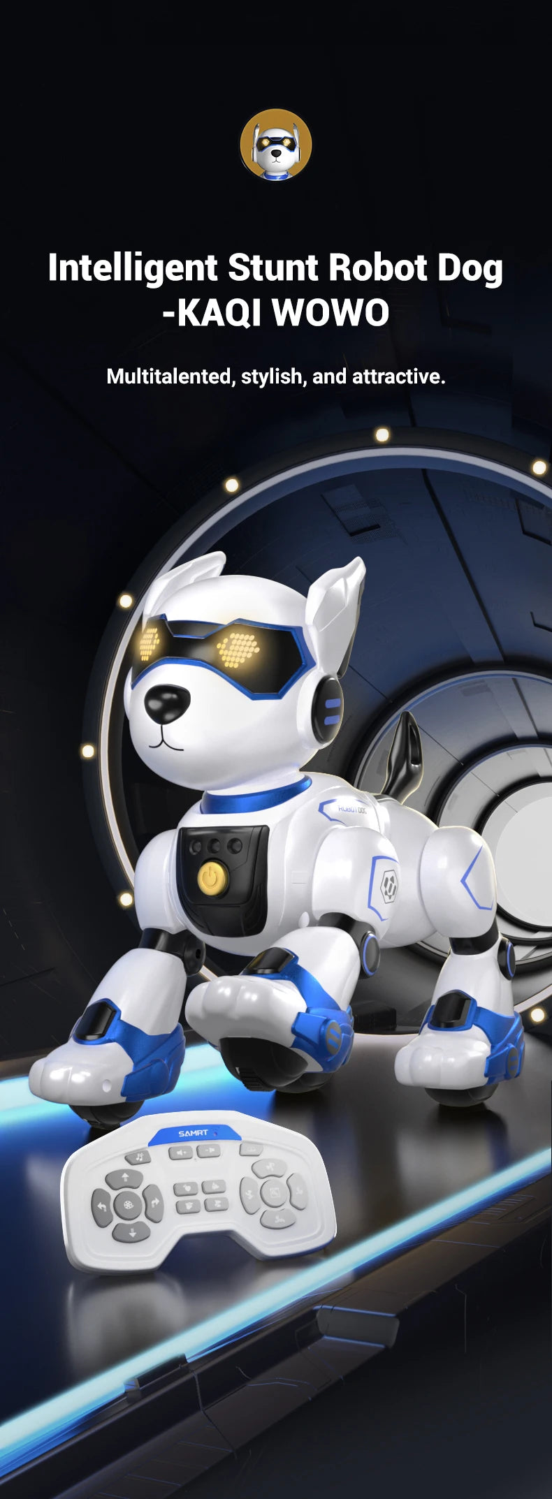 R27 Smart RC Robot Dog – Voice Interactive, Programmable Puzzle Toy for Kidss
