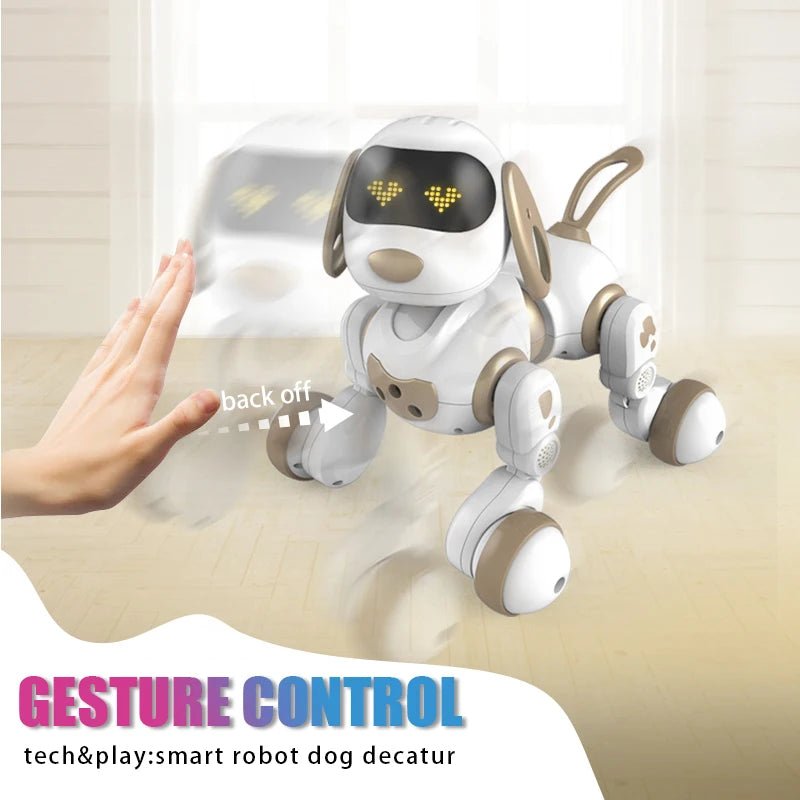 RC Robot Dog – Stunt Moves, Voice Command & Touch-Sense Music Toy for Kids (18011)