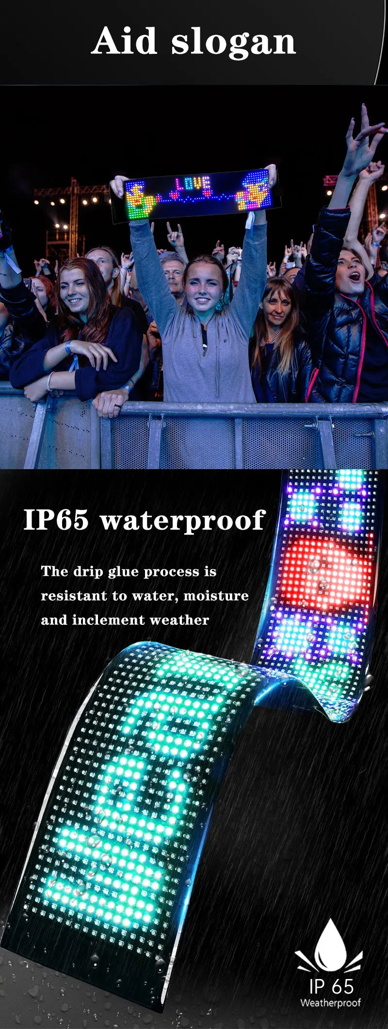 Smart RGB LED Matrix Car Display with APP Control – Custom Scrolling Text, Animated Pixel Board & Windshield Advertising Screen