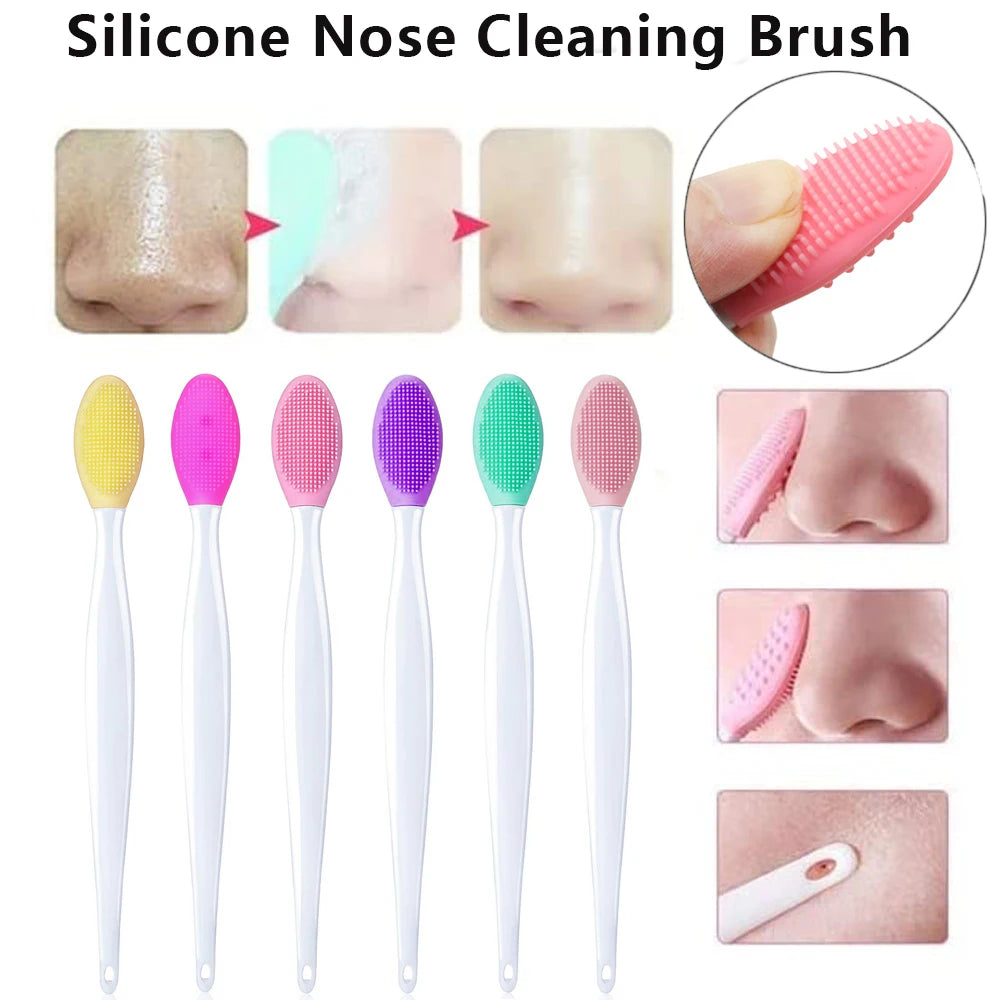 Beauty Skin Care Wash Face Silicone Brush Exfoliating Nose Clean Blackhead Removal Brushes