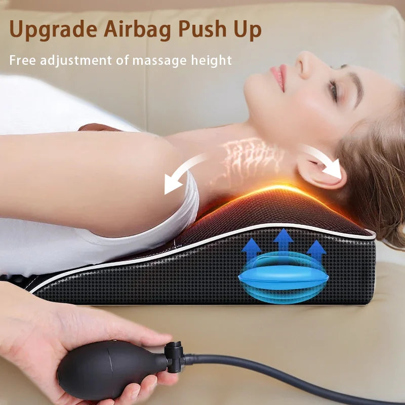 Back Massager, Back & Neck Massager with Heat, Vibration Shiatsu Massage