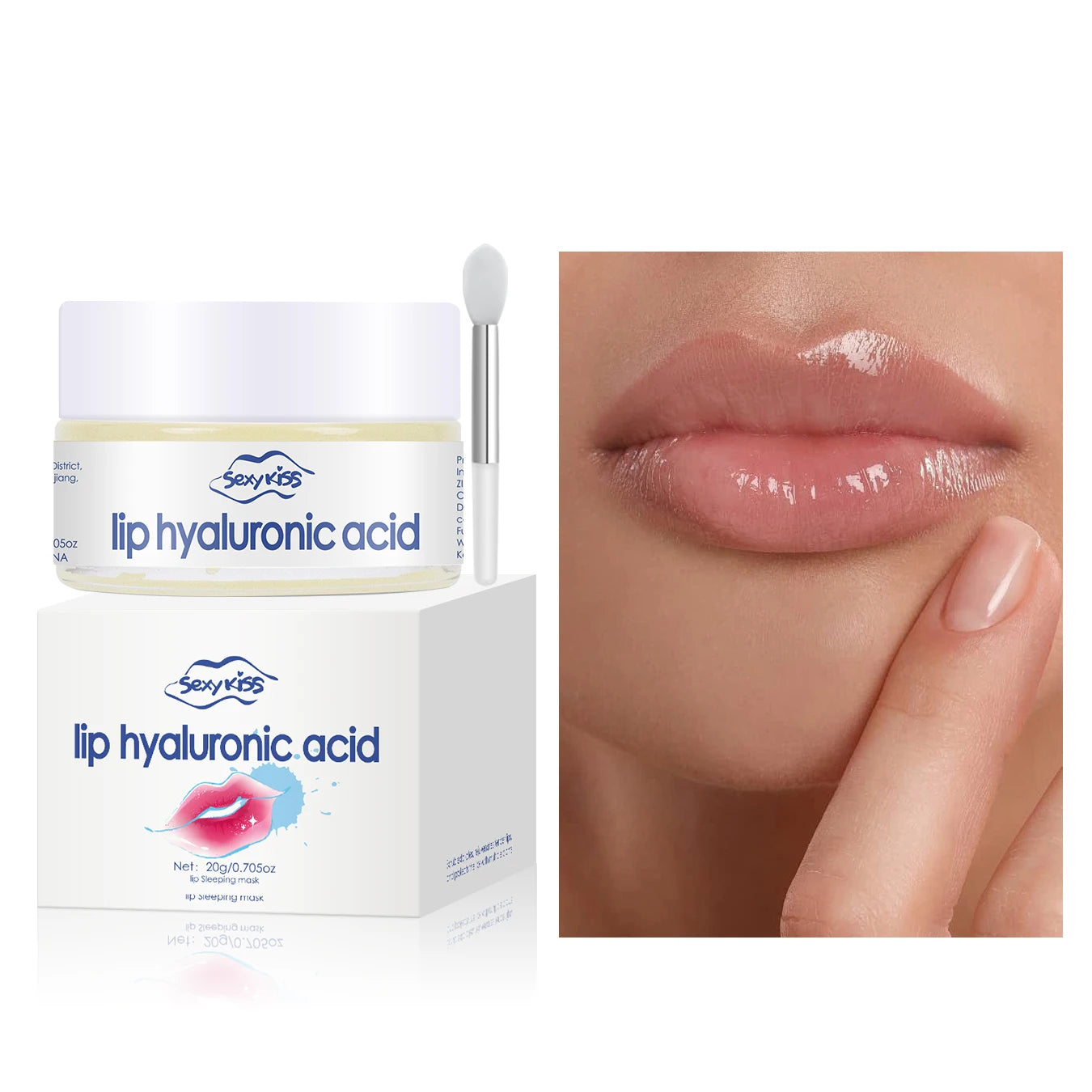Hyaluronic acid collagen Sleep lip mask.