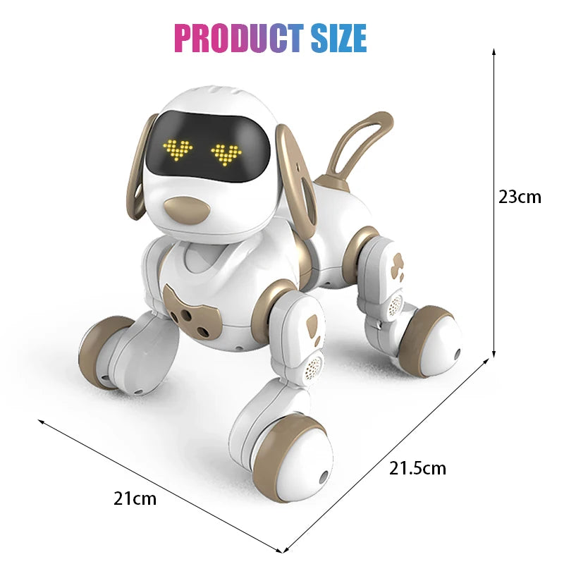 RC Robot Dog – Stunt Moves, Voice Command & Touch-Sense Music Toy for Kids (18011)