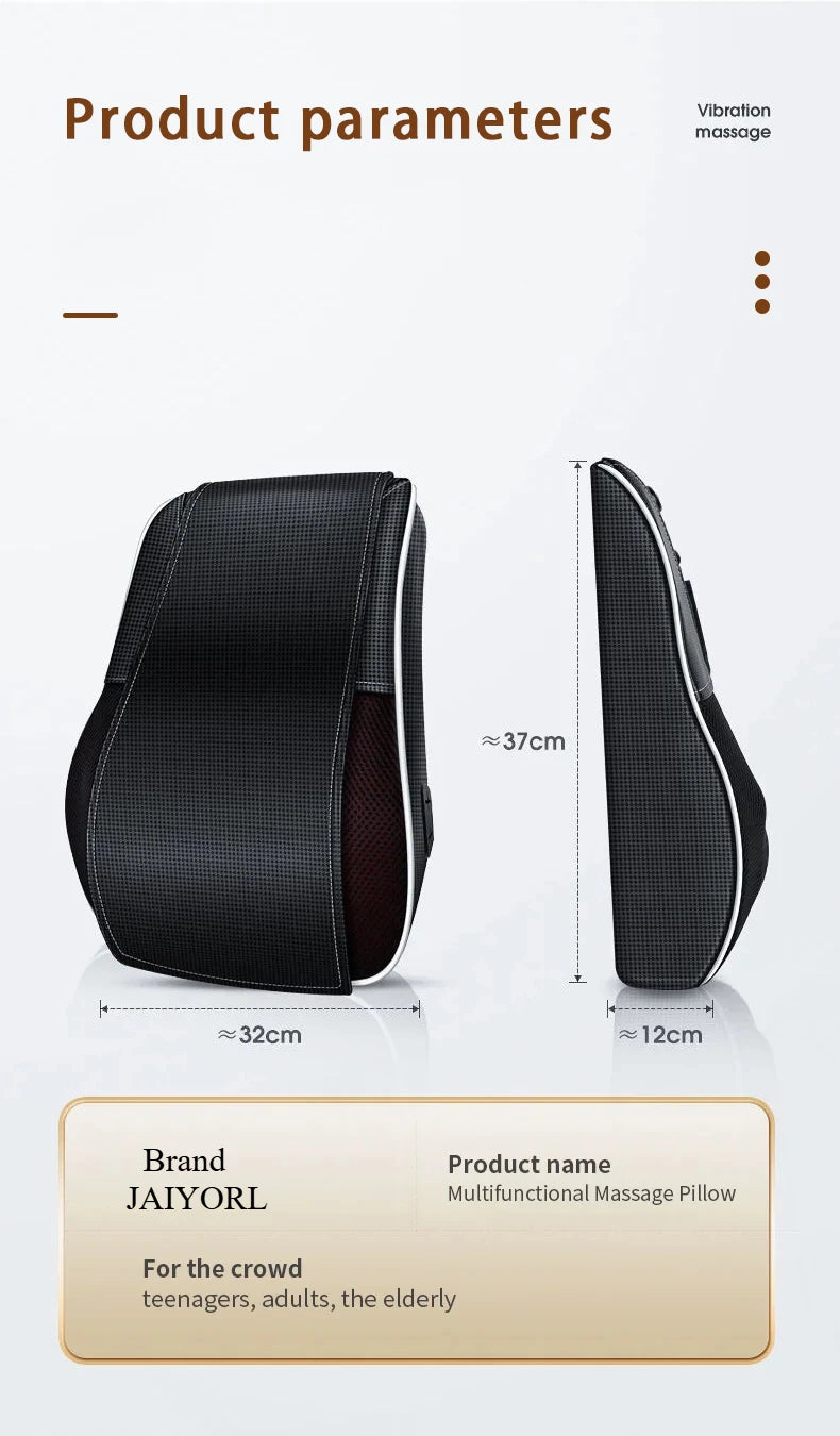 Back Massager, Back & Neck Massager with Heat, Vibration Shiatsu Massage