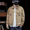 American Style Vintage Workwear Shirt Loose Casual Versatile Cotton Top Fashionable Simple Autumn Men's Clothing