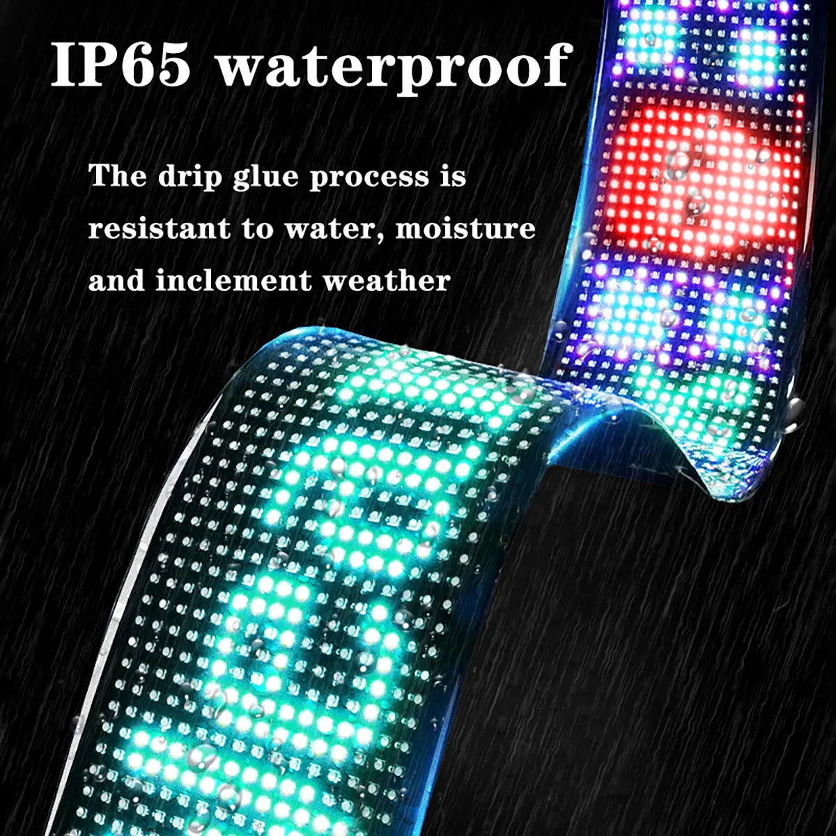 Smart RGB LED Matrix Car Display with APP Control – Custom Scrolling Text, Animated Pixel Board & Windshield Advertising Screen