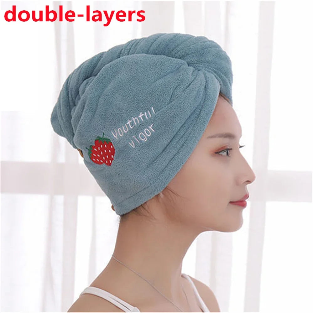 Luxury Dry Towel for Hair Microfiber Towels Anti Frizz Dry Hair