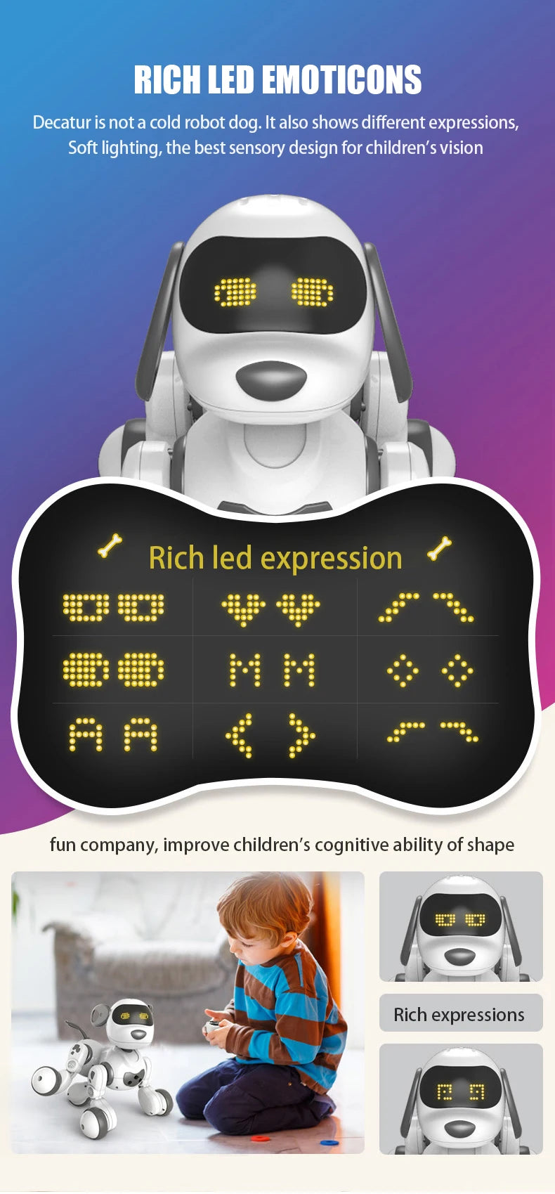RC Robot Dog – Stunt Moves, Voice Command & Touch-Sense Music Toy for Kids (18011)