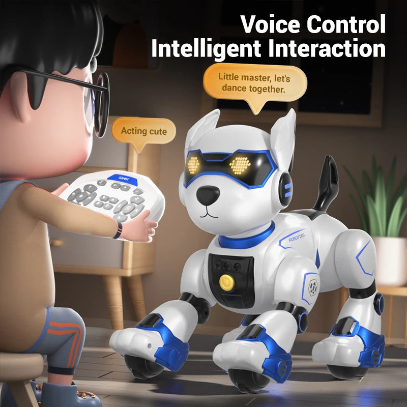 R27 Smart RC Robot Dog – Voice Interactive, Programmable Puzzle Toy for Kidss