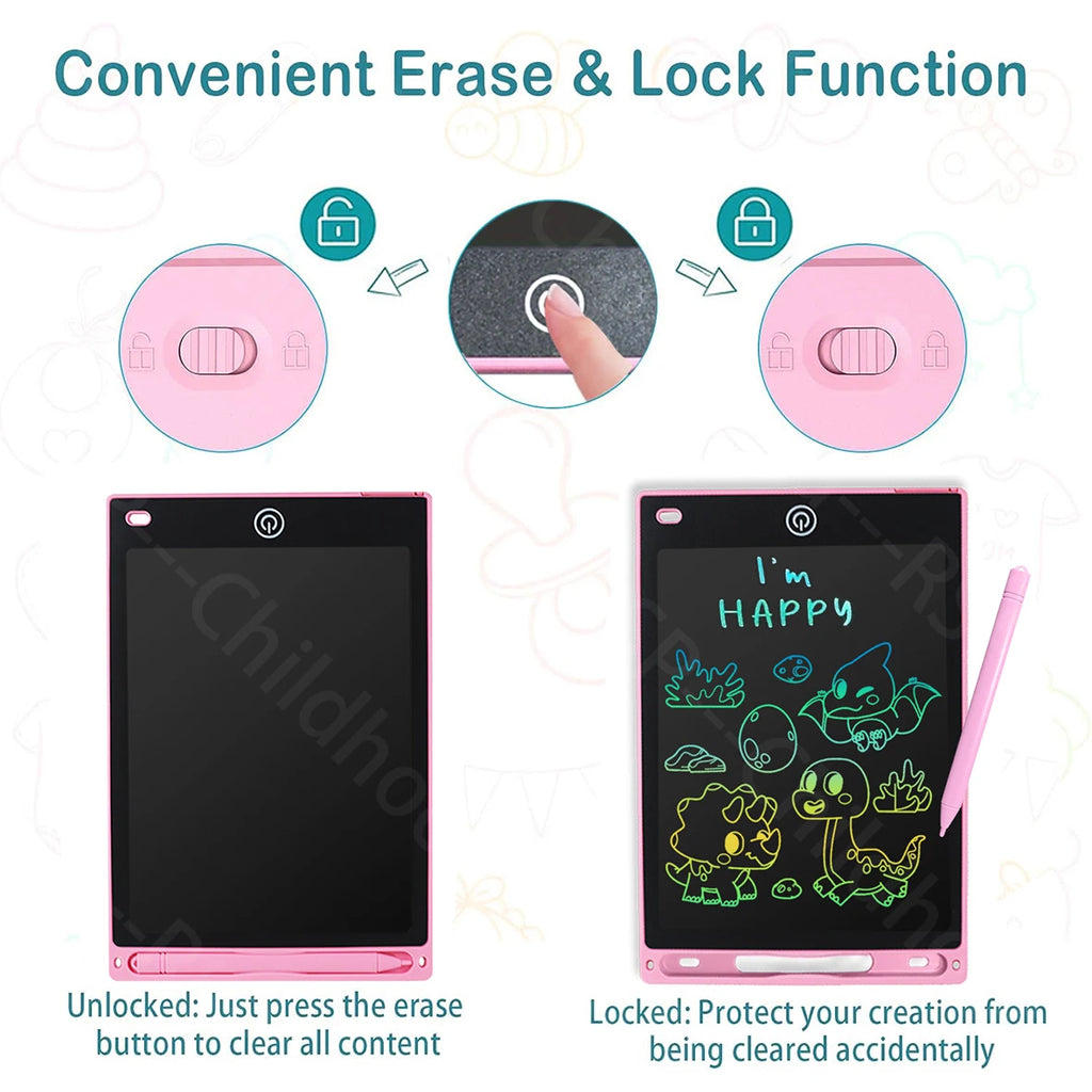 8.5-Inch LCD Writing Tablet – Portable Digital Drawing Board and Handwriting Pad for Kids Ages 3–8