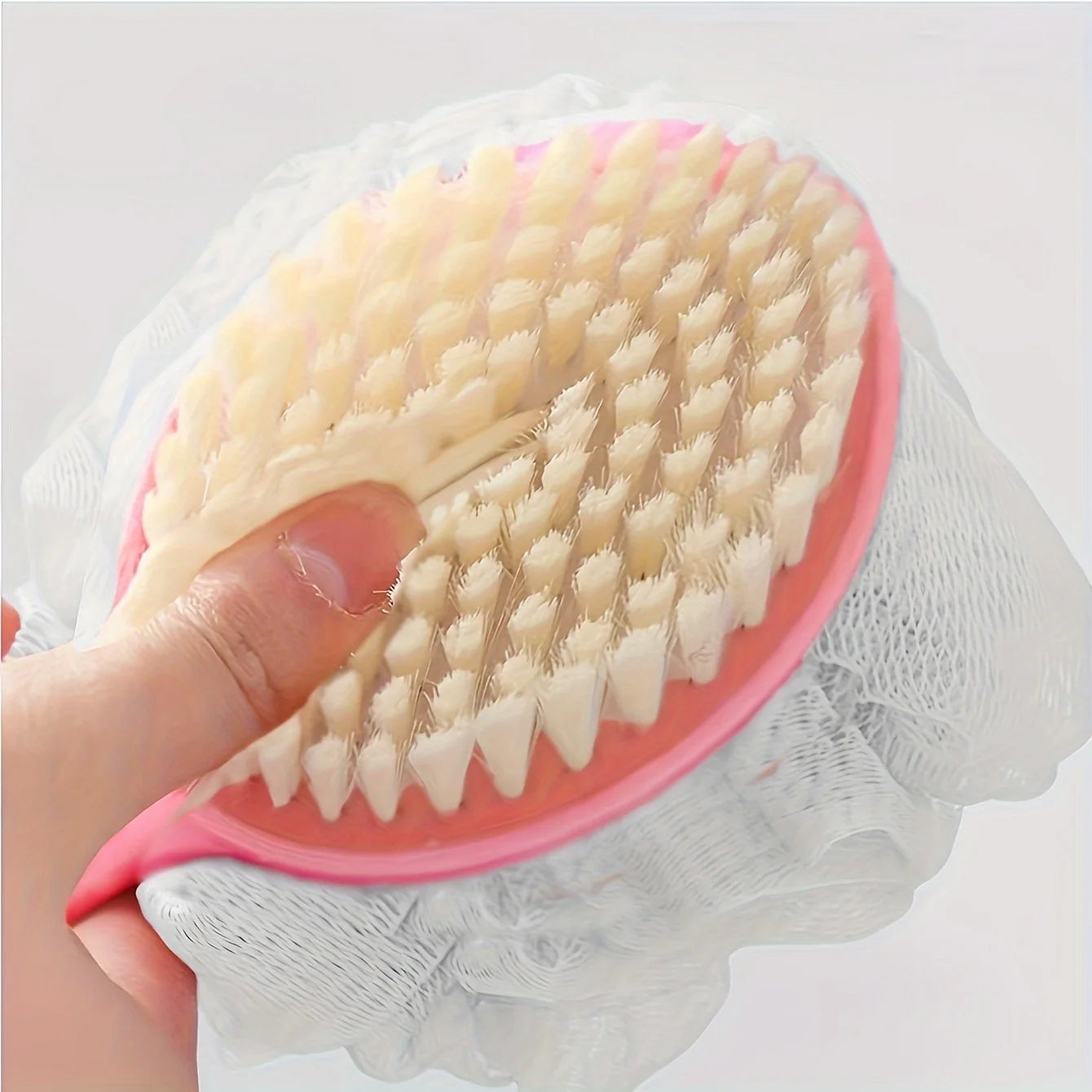 Soft Body Scrubber Shower Exfoliating Scrubs Long Handle Bath Brush