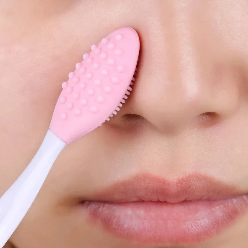 Beauty Skin Care Wash Face Silicone Brush Exfoliating Nose Clean Blackhead Removal Brushes