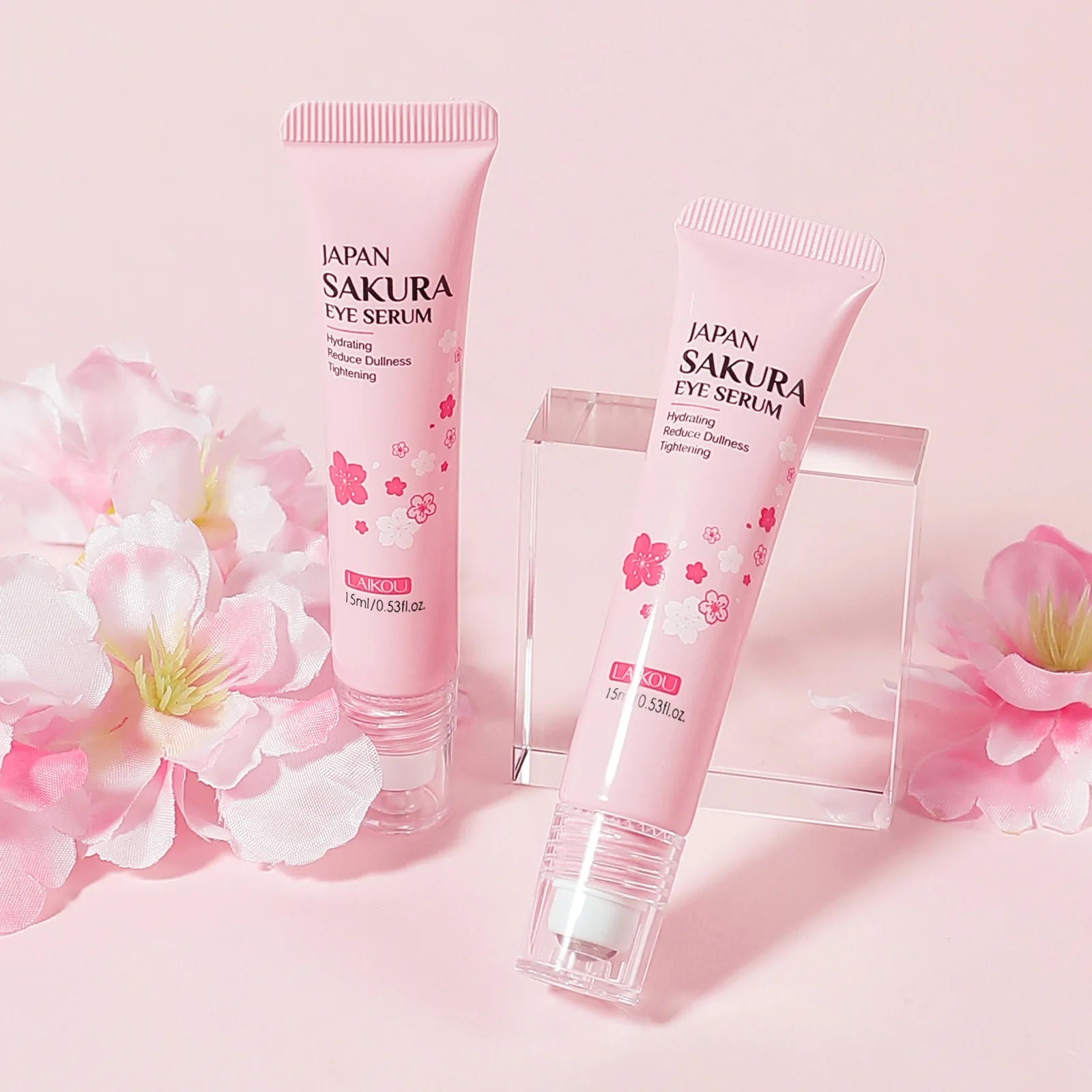 Sakura Eye Serum Roller Massage Hyaluronic Acid Skin Care