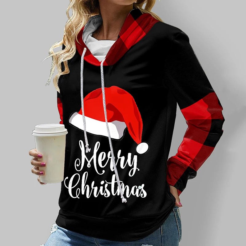 Women's Sweatshirt 3D Prints Christmas Theme Kawaii Graphics Long Sleeve T Shirt