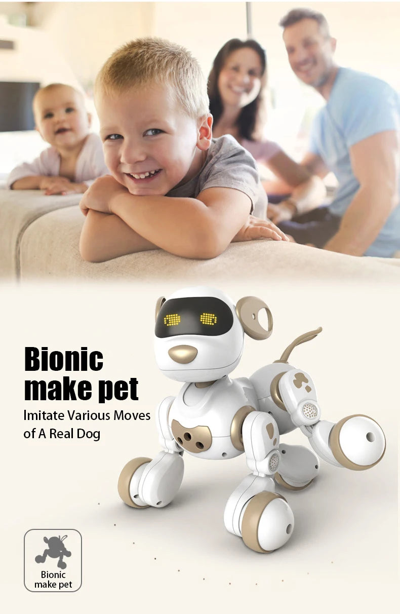 RC Robot Dog – Stunt Moves, Voice Command & Touch-Sense Music Toy for Kids (18011)