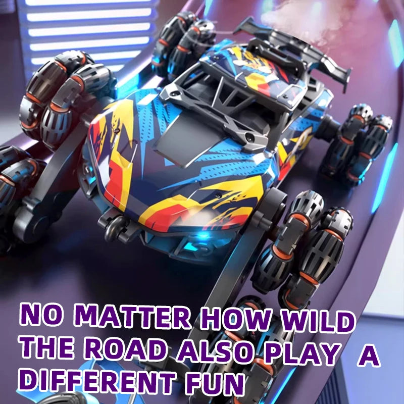 Kids’ Alloy 6-Wheel RC Car – Morphing Off-Road Climbing, 4WD Stunt & Drift Racing Toy