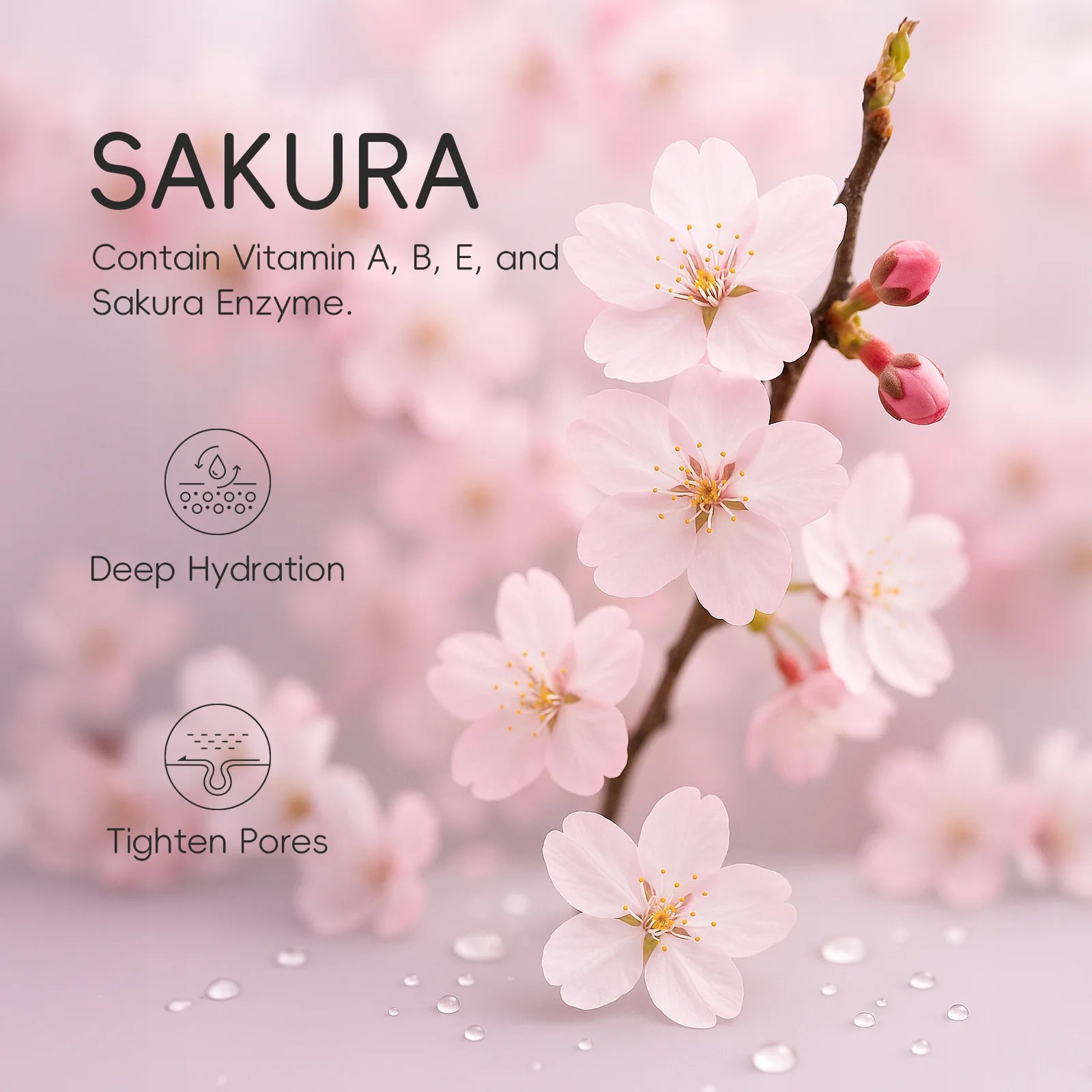 Sakura Eye Serum Roller Massage Hyaluronic Acid Skin Care