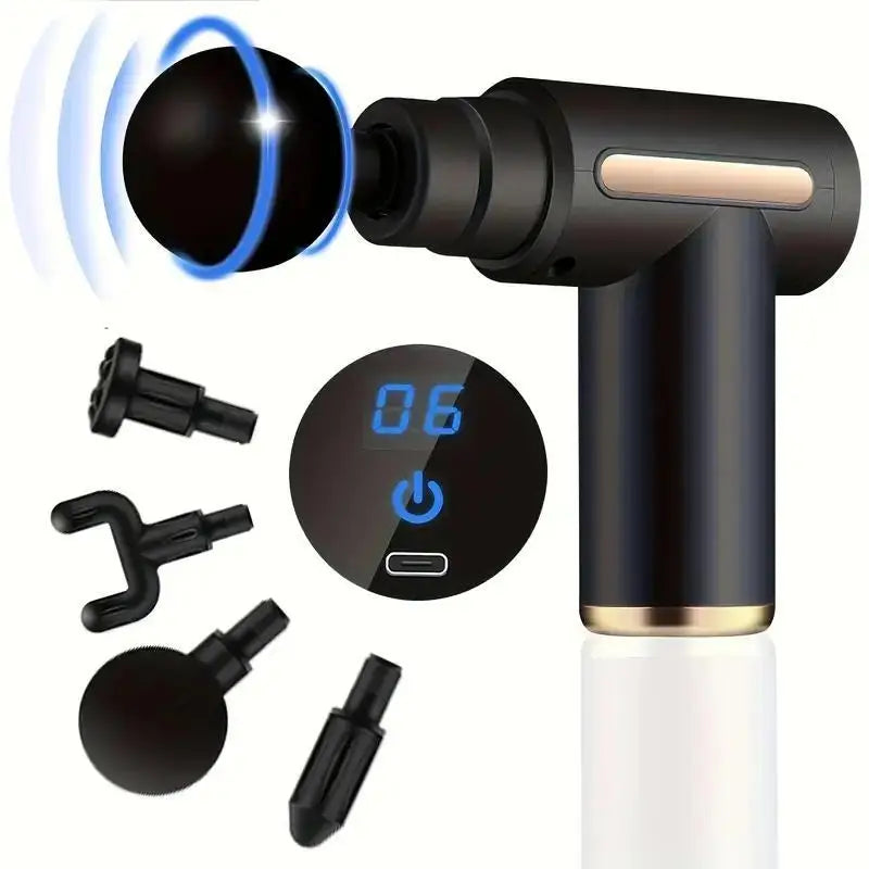 Elite 99-Level Percussion Massage Gun for Deep Muscle Therapy, Quiet Electric Body Massager for Fast Recovery and Pain Relief