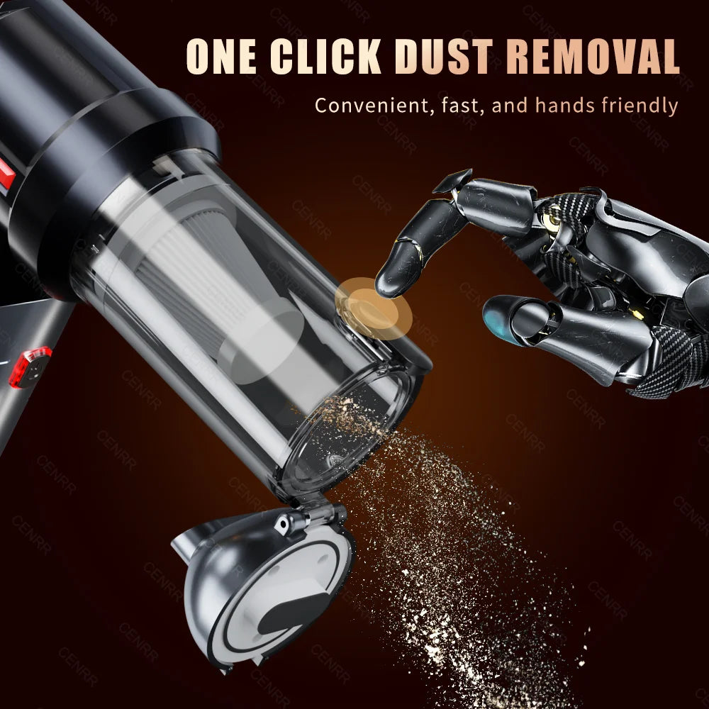 CENRR 998000PA Powerful Mini Cordless Car Vacuum Cleaner – Portable Handheld Vacuum & Blower for Car and Home Cleaning