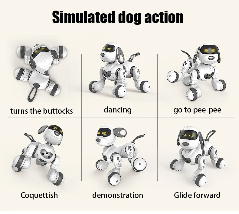 RC Robot Dog – Stunt Moves, Voice Command & Touch-Sense Music Toy for Kids (18011)
