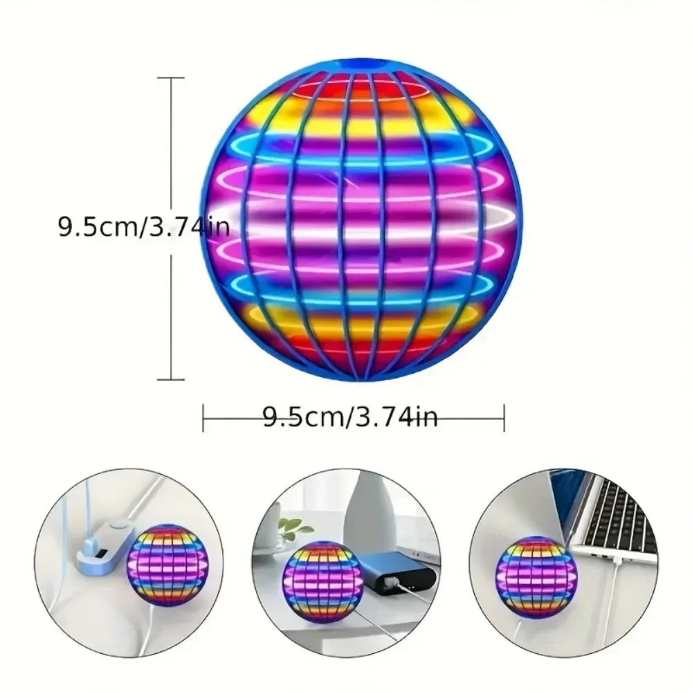 Colorful Glowing Rotating Flying Ball – Magic Boomerang Toy for Teens & Adults, Ideal for Parties and Holidays