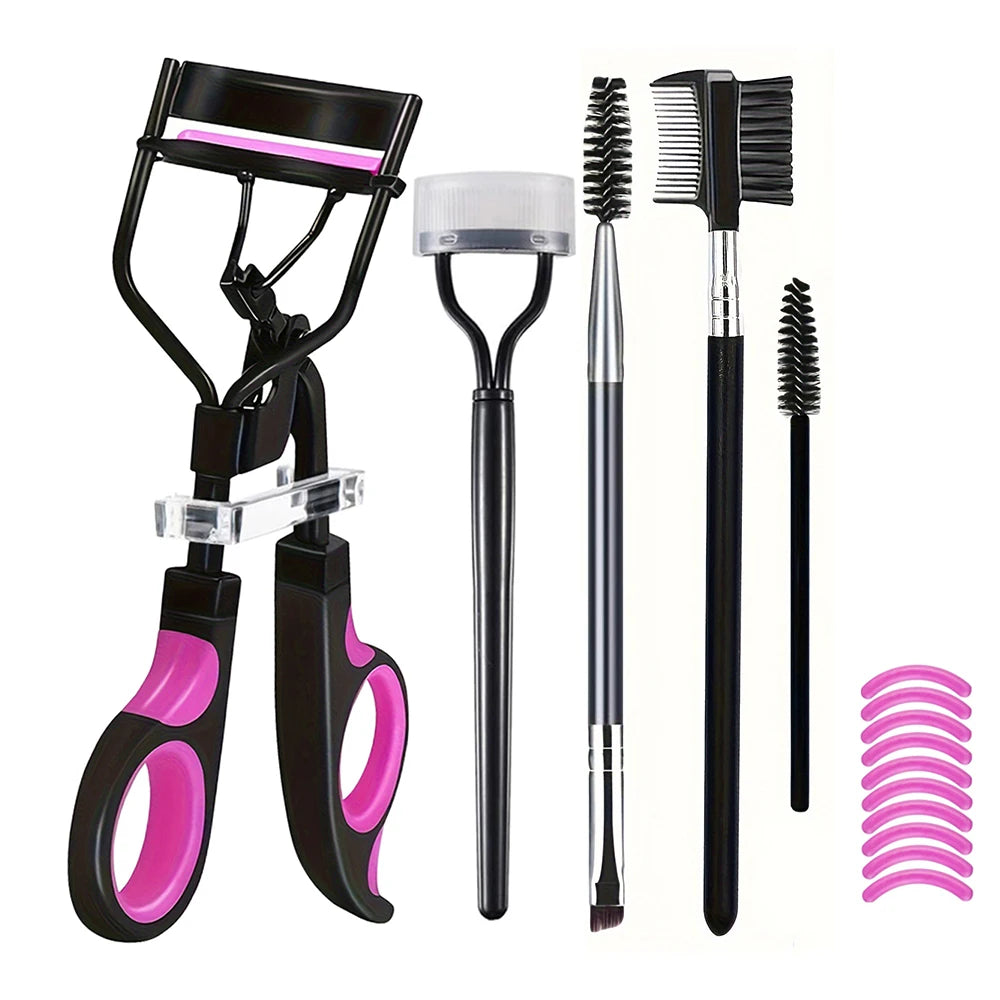 Eyelash Curler Set With Replacement Pads 7/15pcs