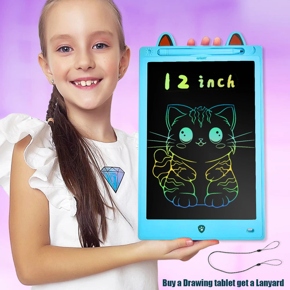 LCD Drawing Tablet 8.5/10/12/16 Inch – Cartoon Digital Writing Board, Creative Toy Gift for Kids Ages 3–8