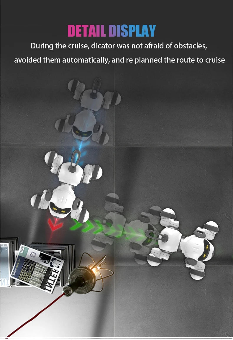 RC Robot Dog – Stunt Moves, Voice Command & Touch-Sense Music Toy for Kids (18011)