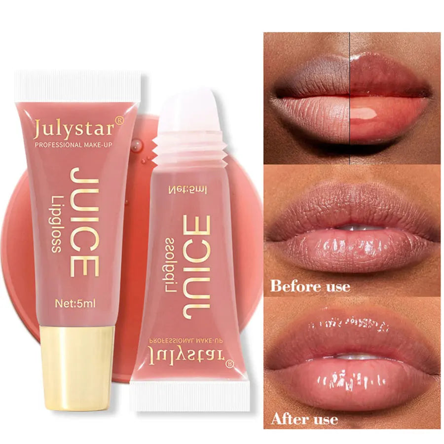 Watery Crystal Clear jelly Lip Oil Lip Balm Moisturizing And smoothing Lip Lines Jelly