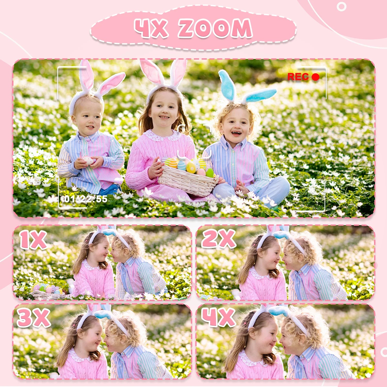 Children’s HD 1080P Digital Camera with Protective Silicone Cover