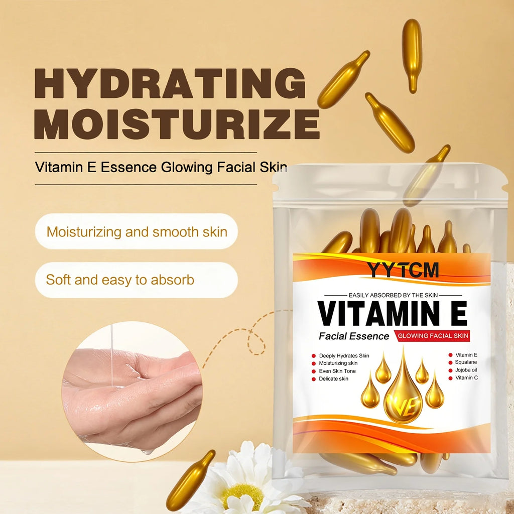 Vitamin E Deep Moisturizing Capsule Essence, Hydrates and Smoothest the Skin.