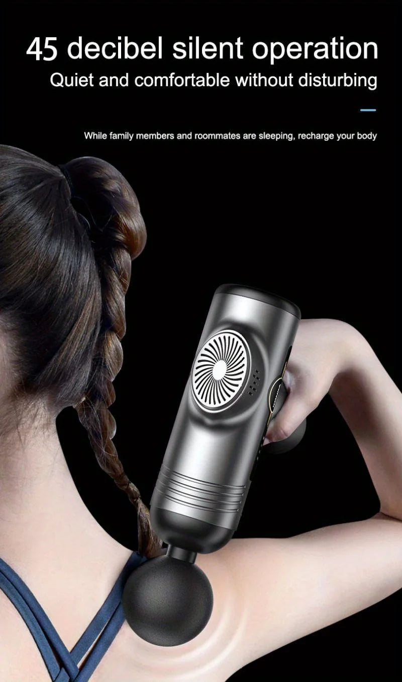 Elite 99-Level Percussion Massage Gun for Deep Muscle Therapy, Quiet Electric Body Massager for Fast Recovery and Pain Relief