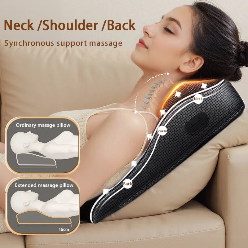 Back Massager, Back & Neck Massager with Heat, Vibration Shiatsu Massage