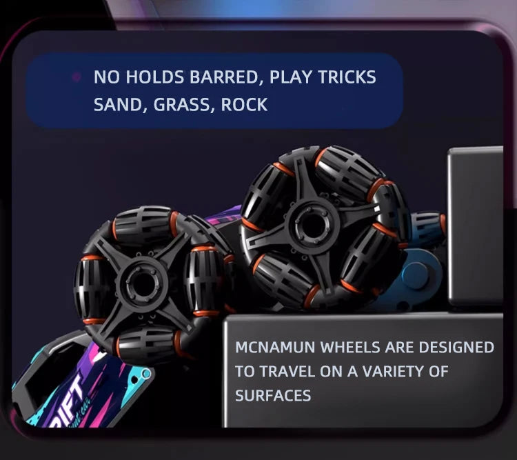 Kids’ Alloy 6-Wheel RC Car – Morphing Off-Road Climbing, 4WD Stunt & Drift Racing Toy