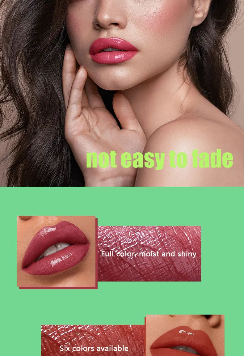 Lip Gloss Waterproof Long-term Moisturizing Non-stick Cup Non-fading Liquid.