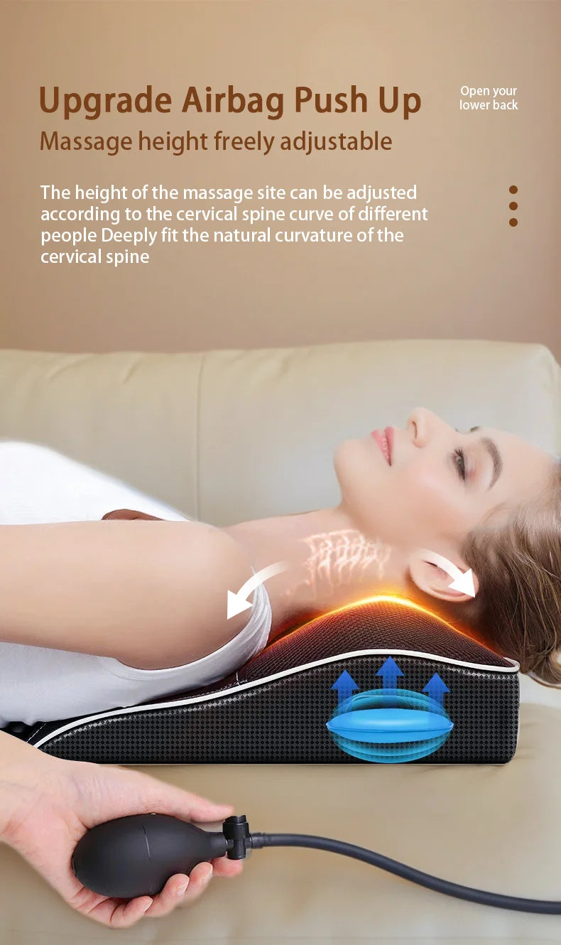 Back Massager, Back & Neck Massager with Heat, Vibration Shiatsu Massage