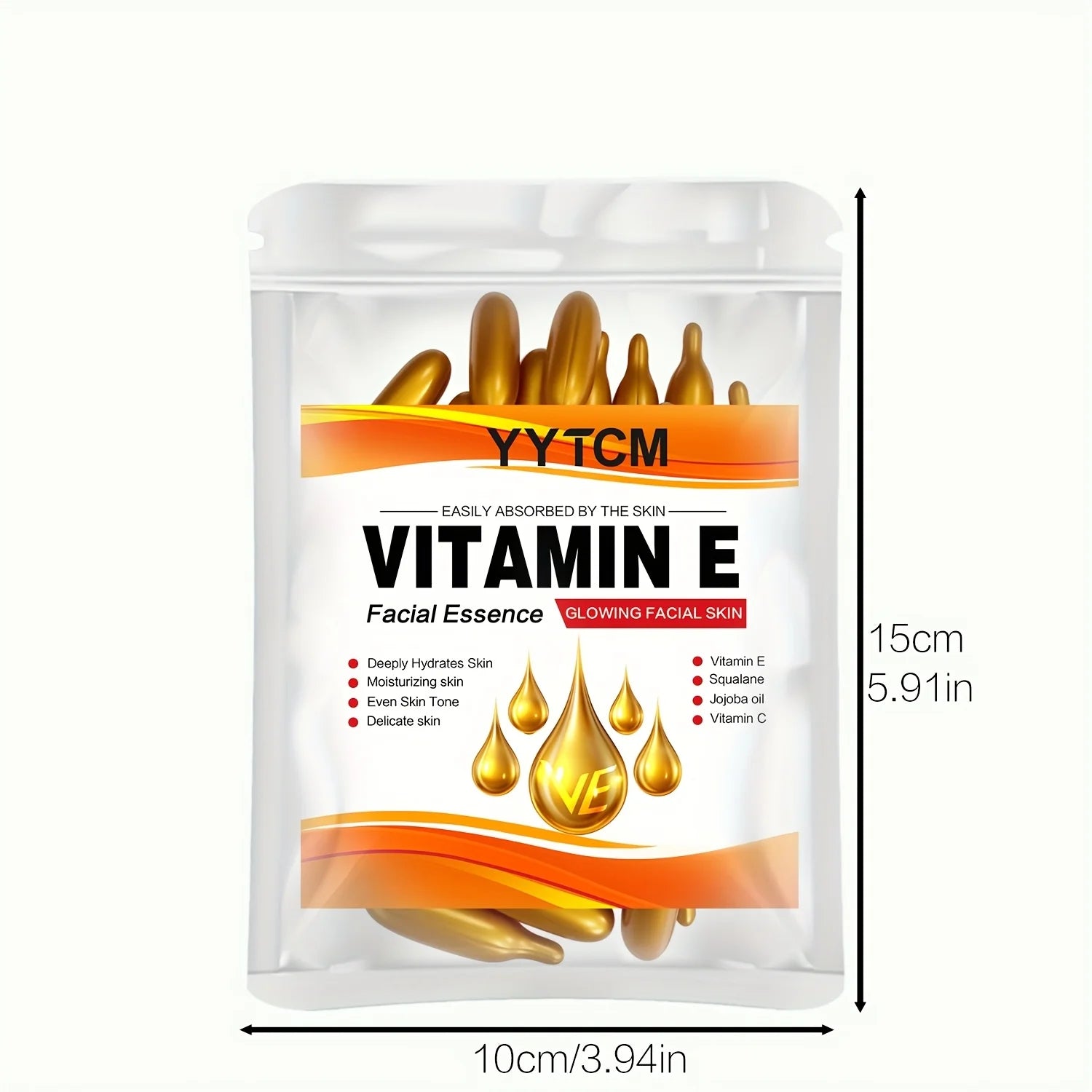Vitamin E Deep Moisturizing Capsule Essence, Hydrates and Smoothest the Skin.