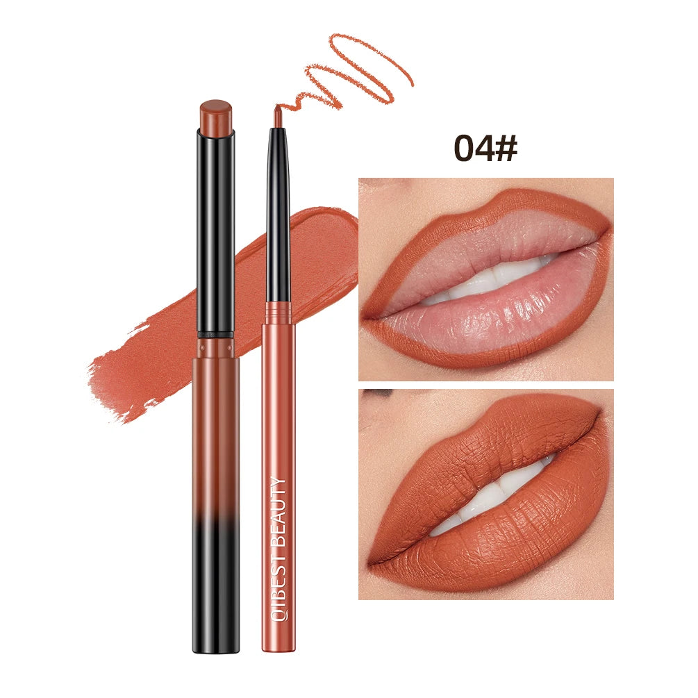 Lipstick Lipliner Pen Set Matte Velvet Lip Liner Pencil
