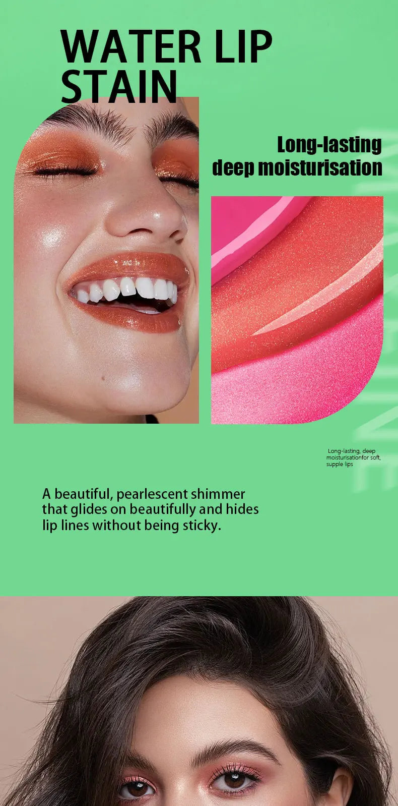 Lip Gloss Waterproof Long-term Moisturizing Non-stick Cup Non-fading Liquid.