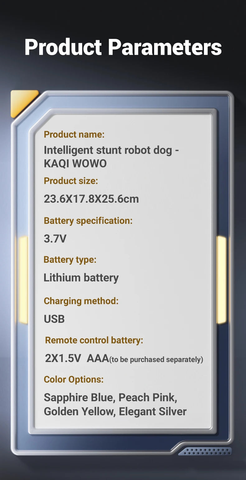 R27 Smart RC Robot Dog – Voice Interactive, Programmable Puzzle Toy for Kidss