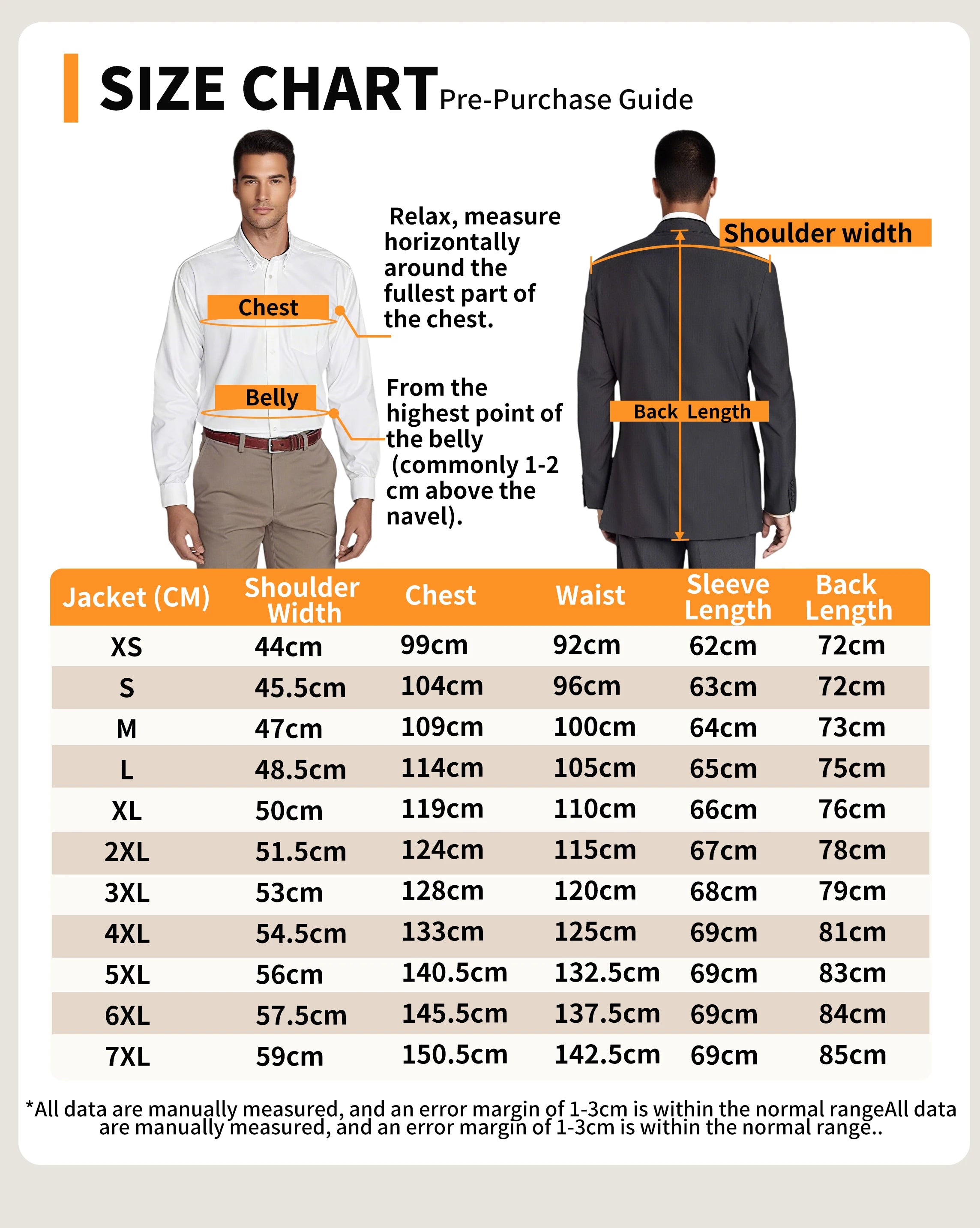 Men's Denim Jacket Double Breasted Slim Fit Notch Lapel Multi-pocket With Gold Button British Style Casual Office Spot Coat