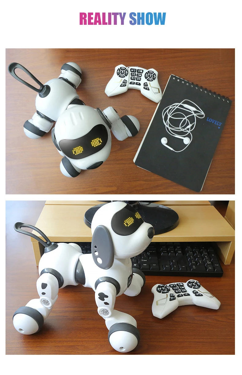 RC Robot Dog – Stunt Moves, Voice Command & Touch-Sense Music Toy for Kids (18011)